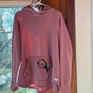 Reworked rose pink hoodie - xxl with cute accents - soft and comfy 💐🥀🌹